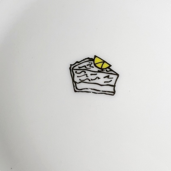 Pottery Barn Dessert Themed White 8 Inch Plates Lot of 3 - Picture 6 of 9